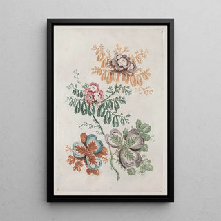 Floral Fantasies - Anne Allen — framed artwork on a wall