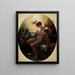 Portrait of Mlle Lange as Danae - Anne-Louis Girodet-Trioson — framed artwork on a wall