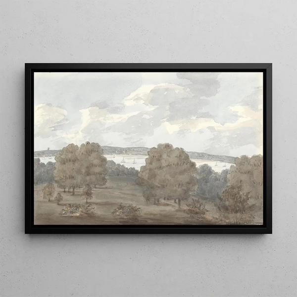 From the window at Cadland, September 24, 1824 - Anne Rushout — framed artwork on a wall