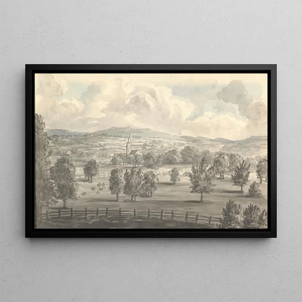 From the Window at Garnstone - Anne Rushout — framed artwork on a wall