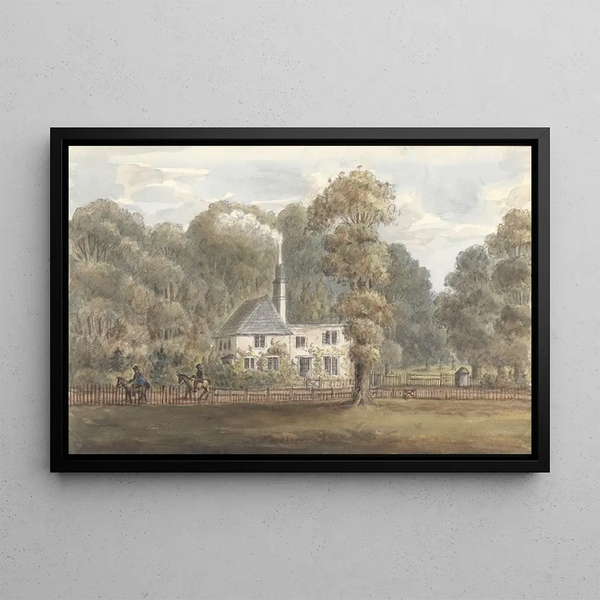 Grove Cottage Wanstead 18 mai 1825 - Anne Rushout — framed artwork on a wall