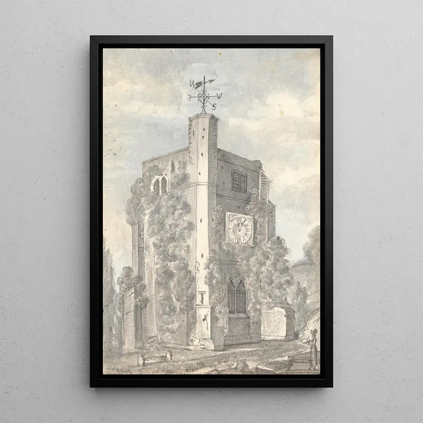 Church of Hornsey - Anne Rushout — framed artwork on a wall