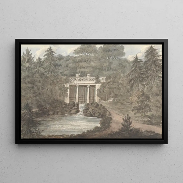 Pont indien Lower Thornery Sezincote - Anne Rushout — framed artwork on a wall