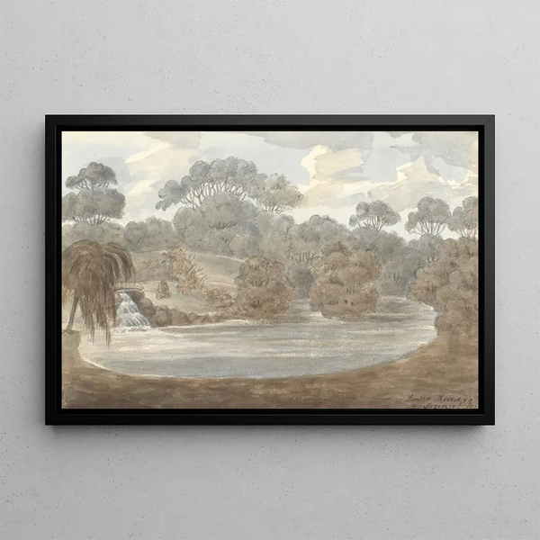Lower Thornery Sezincote 1824 - Anne Rushout — framed artwork on a wall