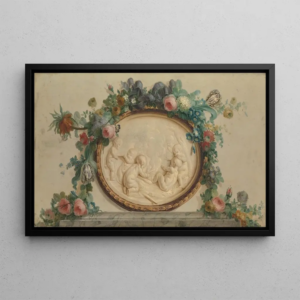 Winter Painting - Anne Vallayer-Coster — framed artwork on a wall