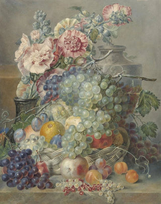 Still life with fruits and flowers - Annette Reijerman — artwork view