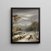 Chutes de neige en Valais - Annibale Angelini — framed artwork on a wall