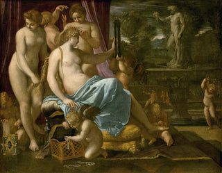 Venus adorned by the Graces - Annibale Carracci — artwork view