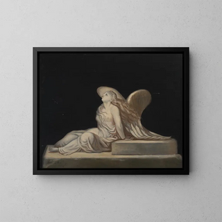 Angel without title - Annie Cauley — framed artwork on a wall
