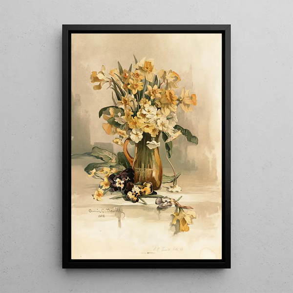 Jonquils - Annie Nowell — framed artwork on a wall