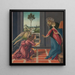 Annunciation - Sandro Botticelli — framed artwork on a wall
