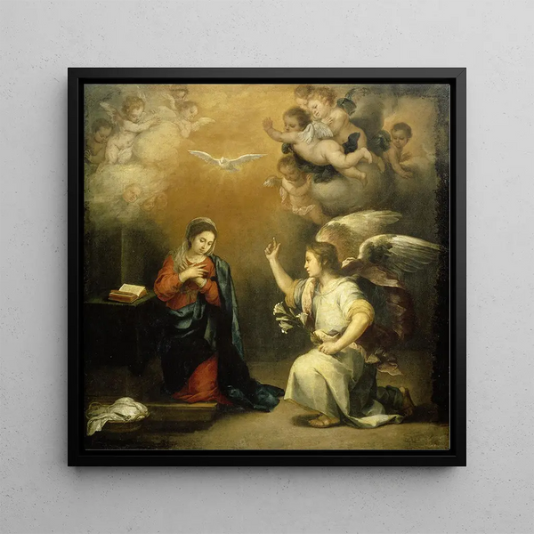 Annunciation to the Virgin - Bartolomé Esteban Murillo — wall display of the artwork