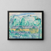 House in the Green - Anny Dollschein — framed artwork on a wall