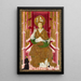 A bishop saint with a donor - Anonymous — framed artwork on a wall