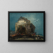 A city on a rock - Anonymous — framed artwork on a wall