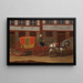 A coach with a team of horses and a covered carriage - Anonymous — framed artwork on a wall