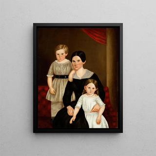 A family group - Anonymous — framed artwork on a wall