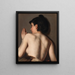 a nude woman seen from behind - Anonymous — framed artwork on a wall