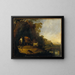 A man driving cows - Anonymous — framed artwork on a wall