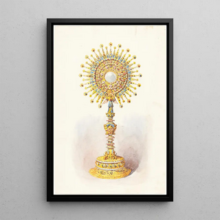 Reproduction of the painting of a monstrance - Anonymous