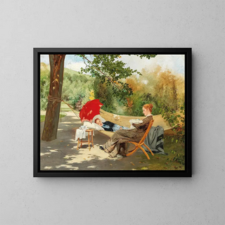 A tender moment - Anonymous — framed artwork on a wall