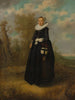 A young woman in a landscape - Anonymous — artwork view