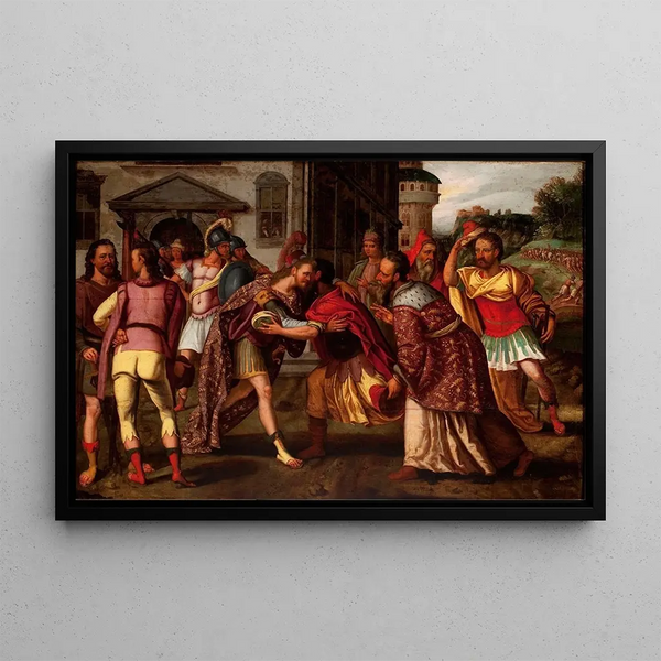Absalom soothing friends - Anonymous — framed artwork on a wall