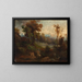 Adam and Eve expelled from Paradise - Anonymous — framed artwork on a wall