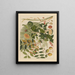 Album of Chinese watercolor paintings of Asian fruits Pl10 - Anonymous — framed artwork on a wall