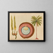 Album of Asian fruit and flower watercolors Pl04 - Anonymous — framed artwork on a wall