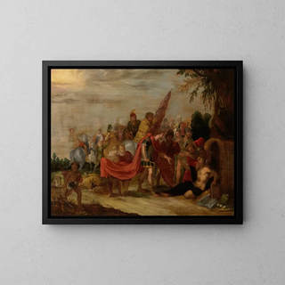 Alexandre and Diogenes - Anonymous — framed artwork on a wall