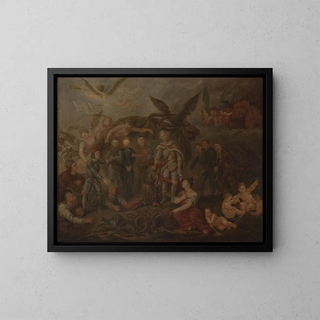 Allegory of the Fall of Poland - Anonymous — framed artwork on a wall