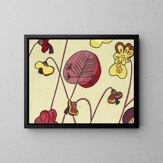 Cyclamen III - Anonymous — framed artwork on a wall