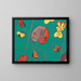 Cyclamen II - Anonymous — framed artwork on a wall