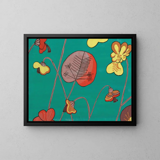 Cyclamen II - Anonymous — framed artwork on a wall