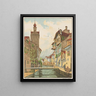 Old Lucerne - Anonymous — framed artwork on a wall