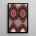 Horizontal garland branches with abstract scrolls and rosettes flanked by stylized leaves and framed by an interlaced ornamental pattern - Anonymous — framed artwork on a wall
