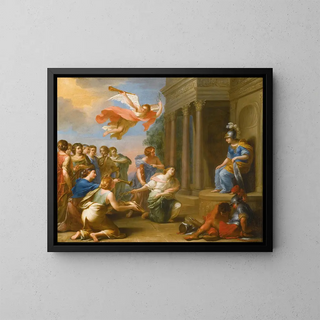 An allegory of the victory of peace over war - Anonymous — framed artwork on a wall