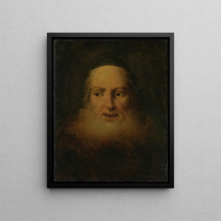 An old bearded man - Anonymous — framed artwork on a wall