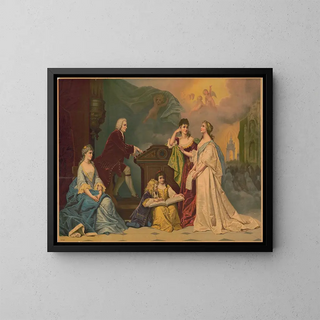 An opening of Bach - Anonymous — framed artwork on a wall