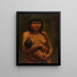 Mother of Anishira - Anonymous — framed artwork on a wall
