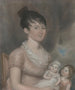 Anna Margaret Blake and her two children - Anonymous — artwork view