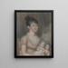 Anna Margaret Blake and her two children - Anonymous — framed artwork on a wall