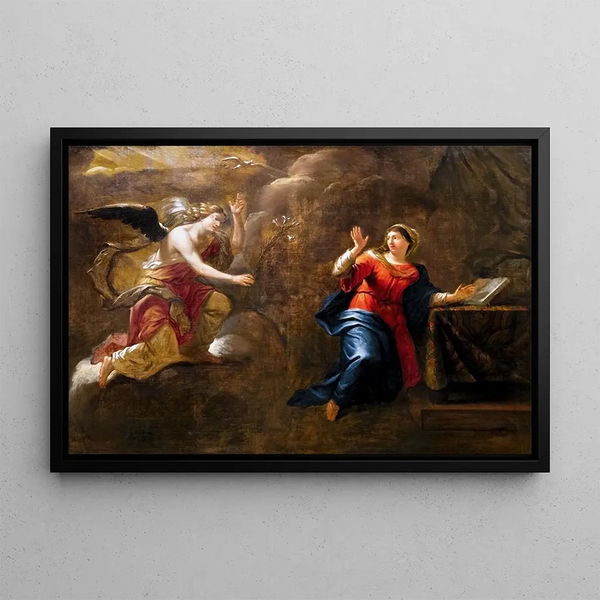 Annunciation - Anonymous — framed artwork on a wall