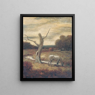 Autumn Prairies - Anonymous — framed artwork on a wall