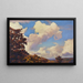 Mountain Landscape Painting in Autumn - Anonymous — framed artwork on a wall