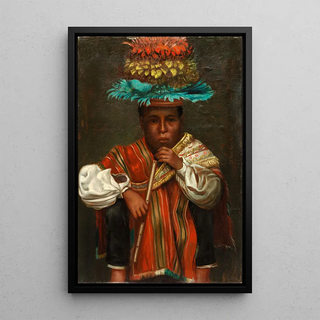 Reproduction of the painting Boy Aymara - Anonymous