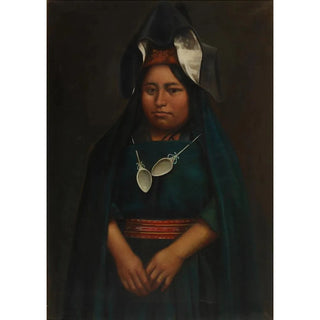 Girl Aymara - Anonymous — framed artwork on a wall