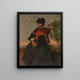 Woman Aymara - Anonymous — framed artwork on a wall