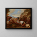 Battle Scene - Anonymous — framed artwork on a wall